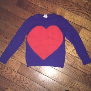 J.Crew girl sweater size 10/12 with heart